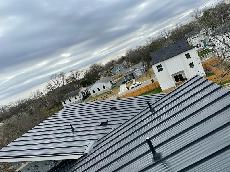 Standing seam metal roof panels with vents for Skylight Repair in Brownstown